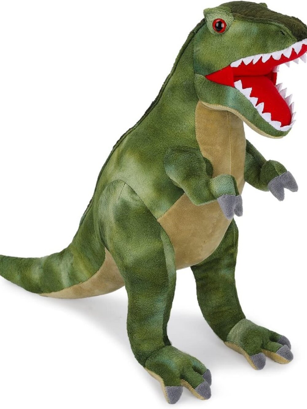 Soft Blue T-Rex Plush Toy 18" | Fluffy Dinosaur Stuffed Animal Pillow Cushion